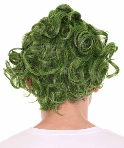 Green Mens Wig | Movie Fancy Halloween Wig | Premium Breathable Capless Cap