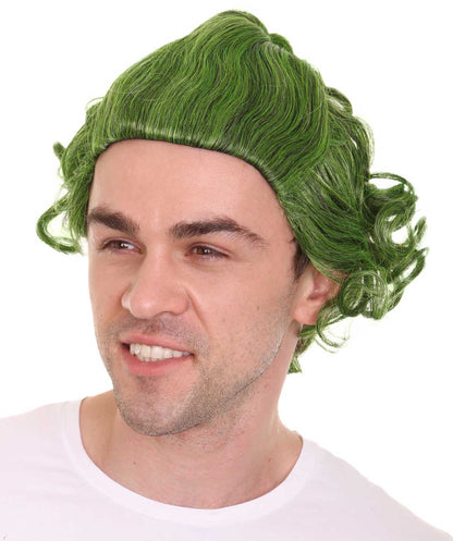 Green Mens Wig | Movie Fancy Halloween Wig | Premium Breathable Capless Cap