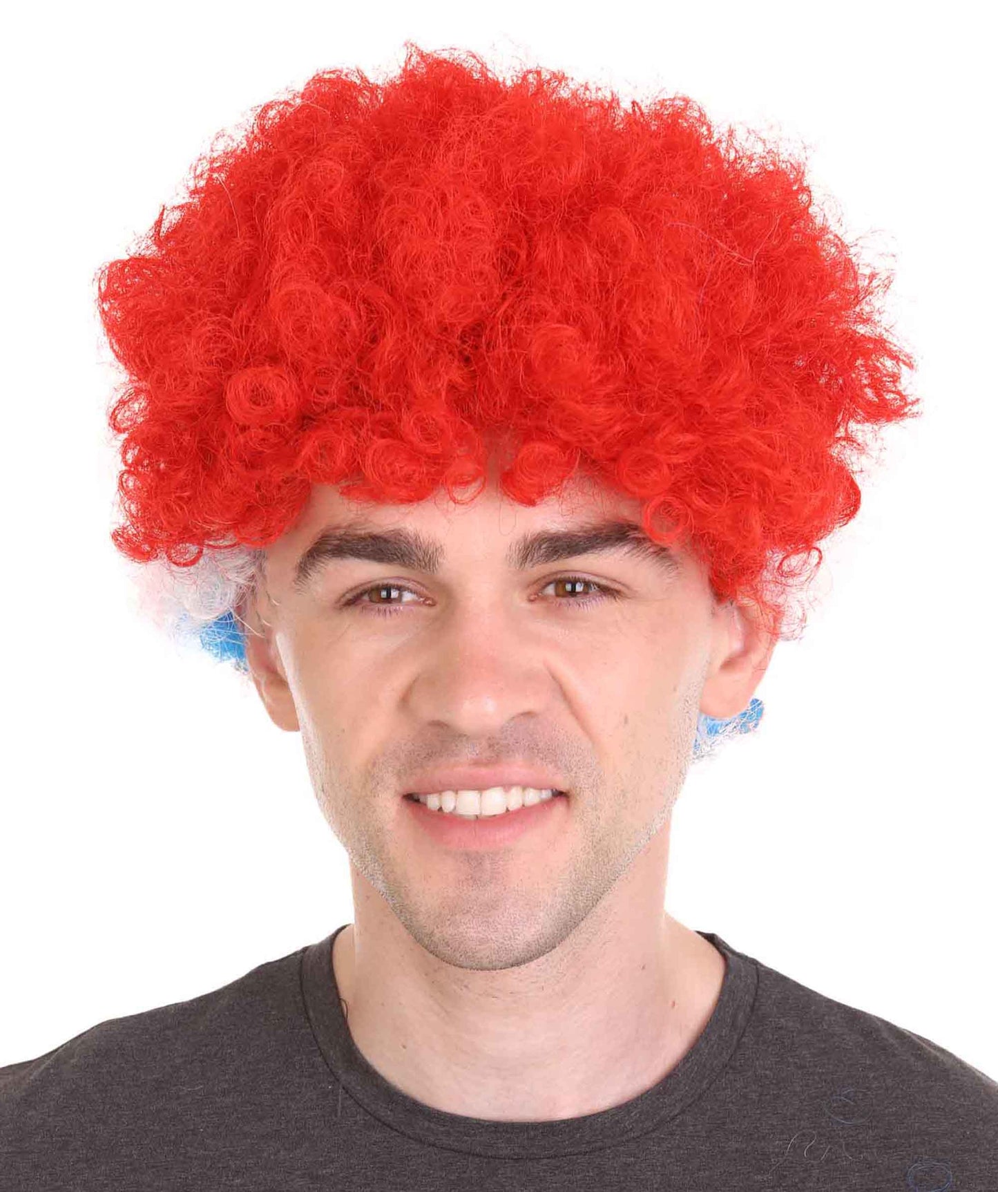 Croatia Sport Afro Fun Wig 