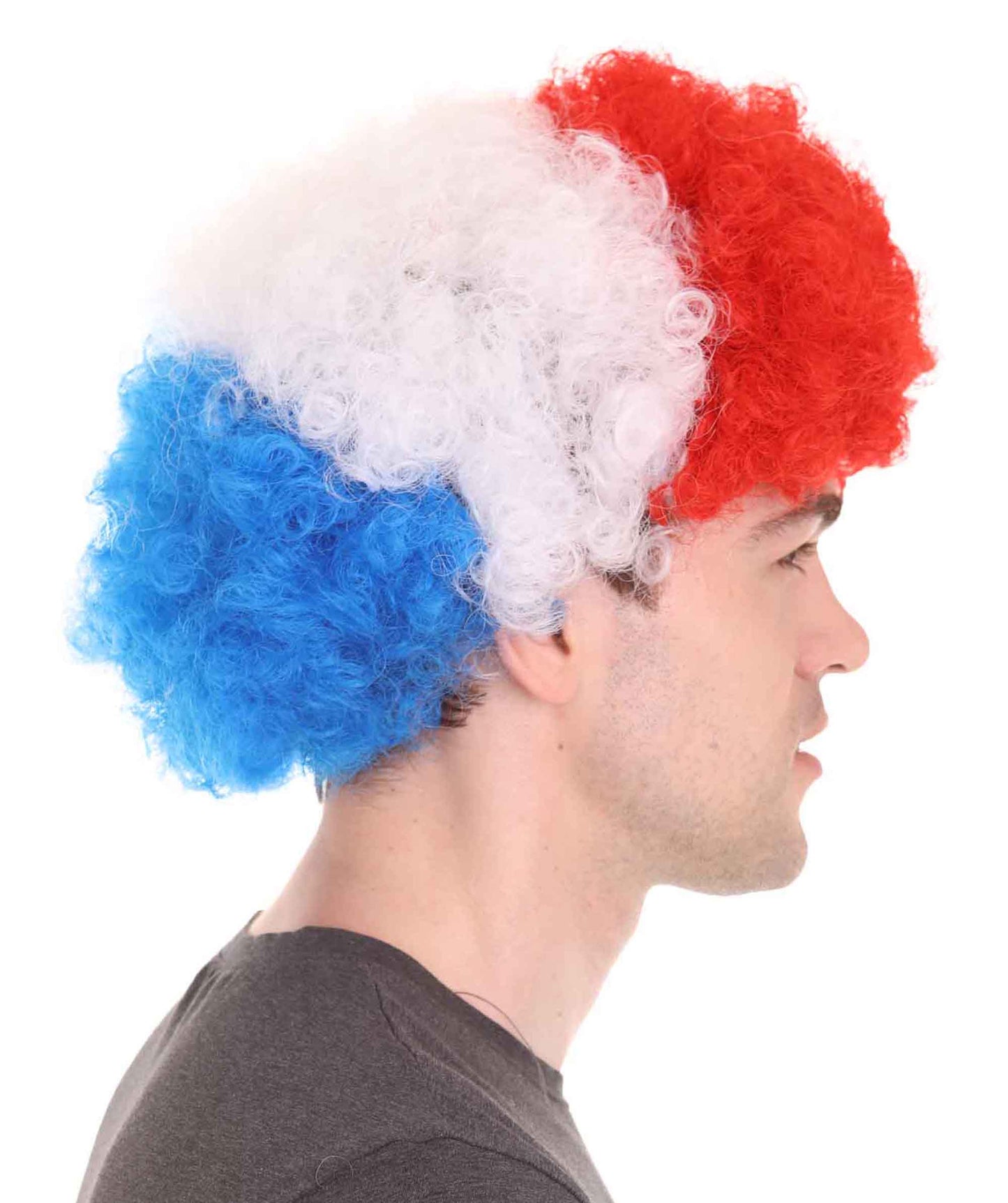 Croatia Sport Afro Fun Wig 