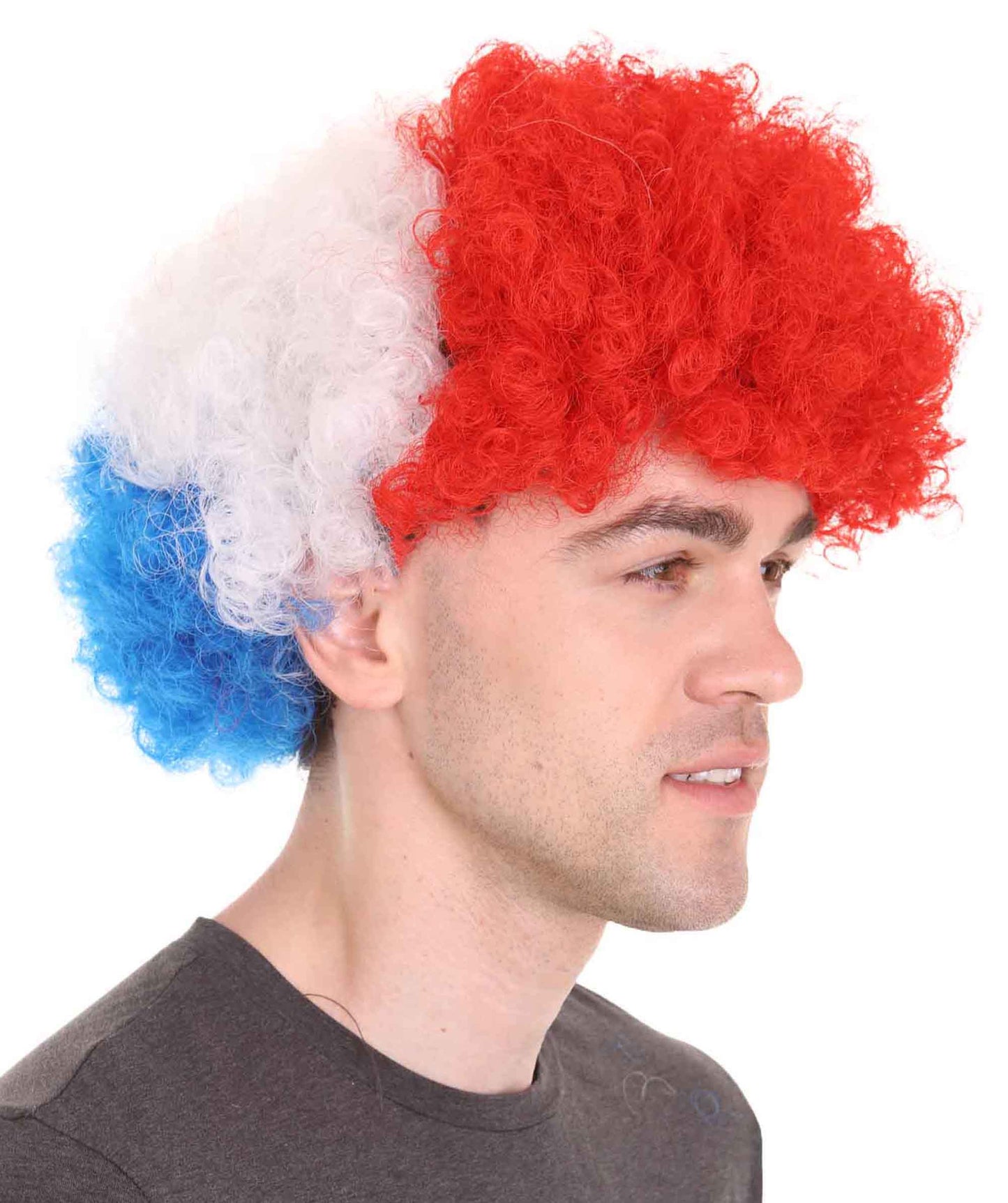 Croatia Sport Afro Fun Wig 