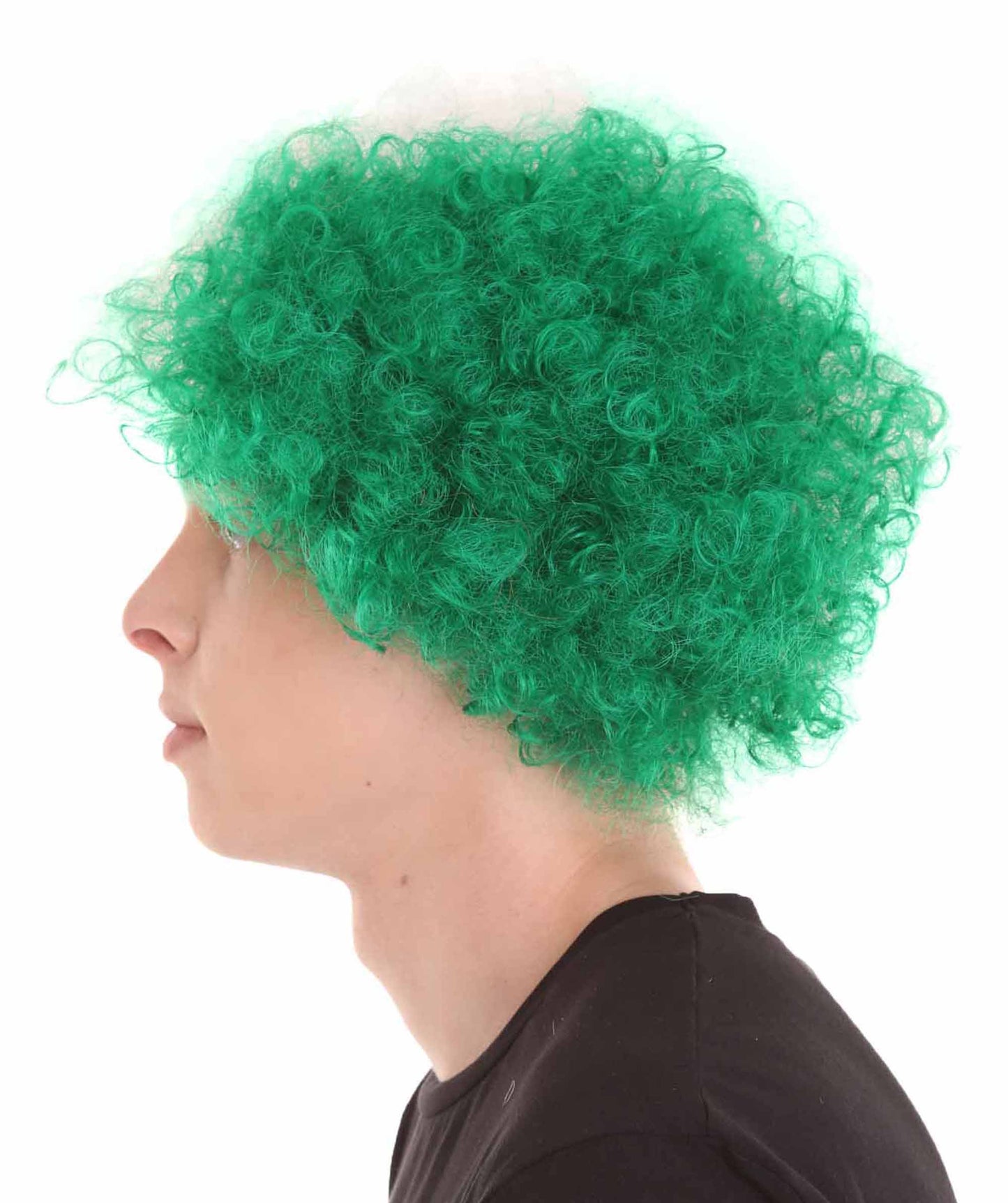 Ivory Coast Sport Afro Fun Wig | Africa White Green Orange Jumbo Wig