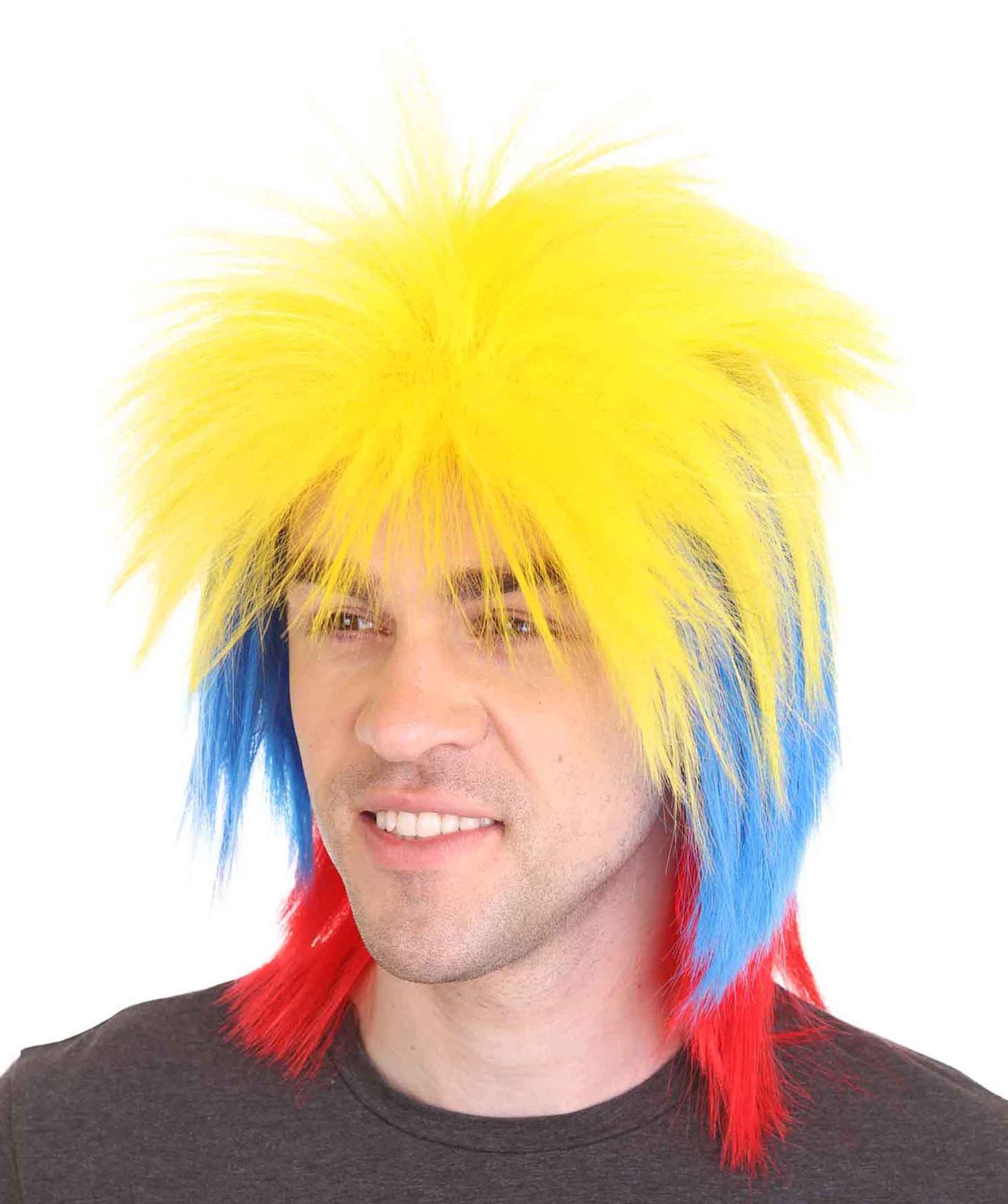 Colombia Flag Sport Wigs