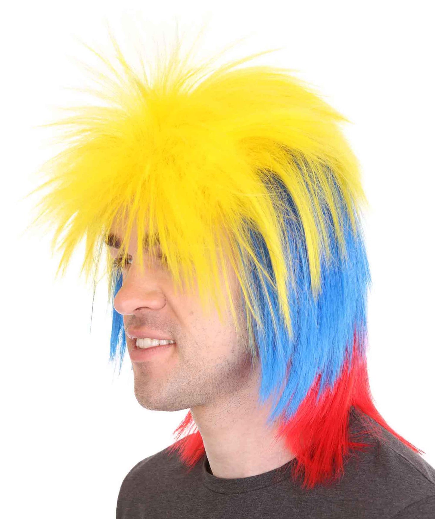 Colombia Flag Sport Wigs