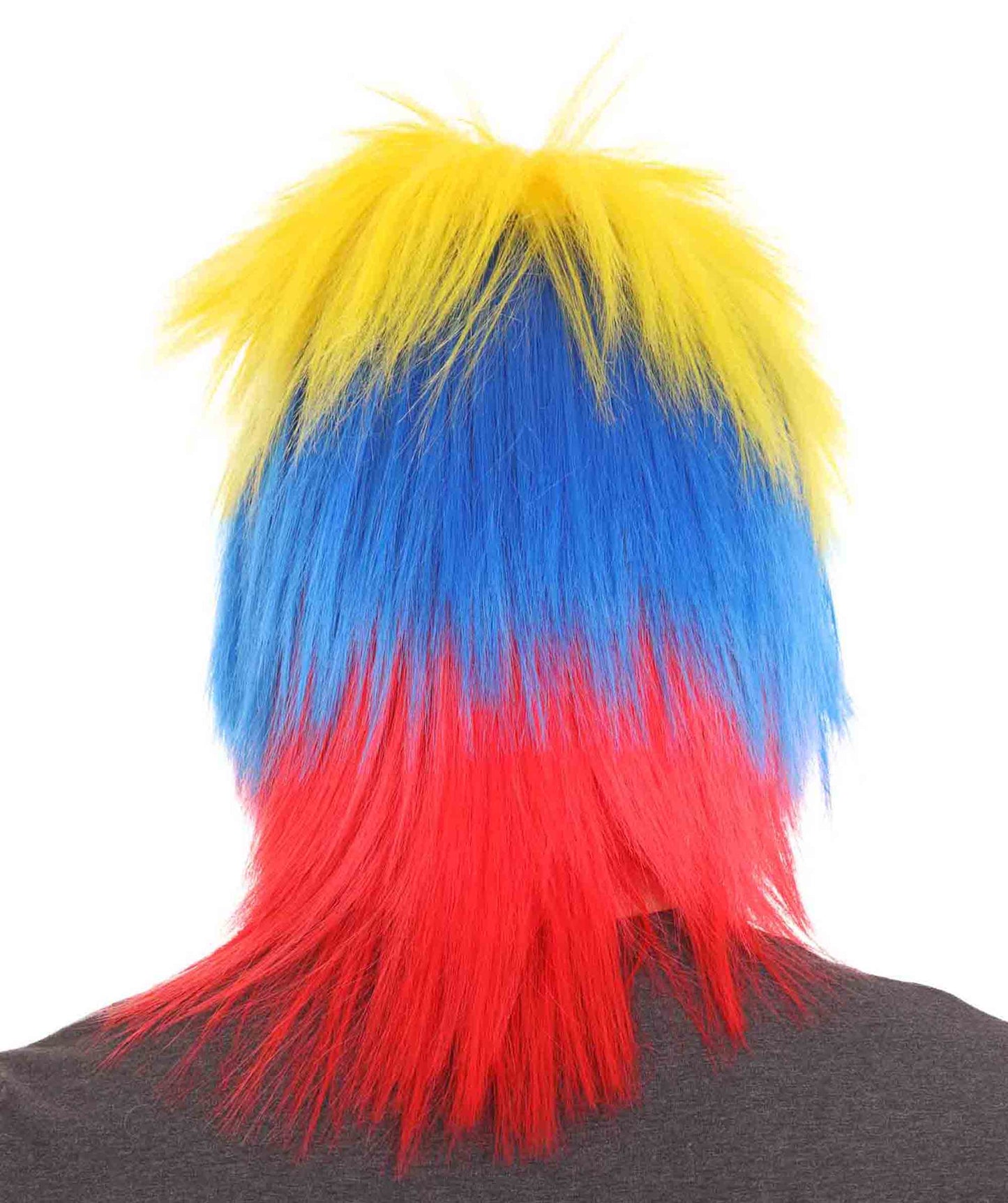 Colombia Flag Sport Wigs