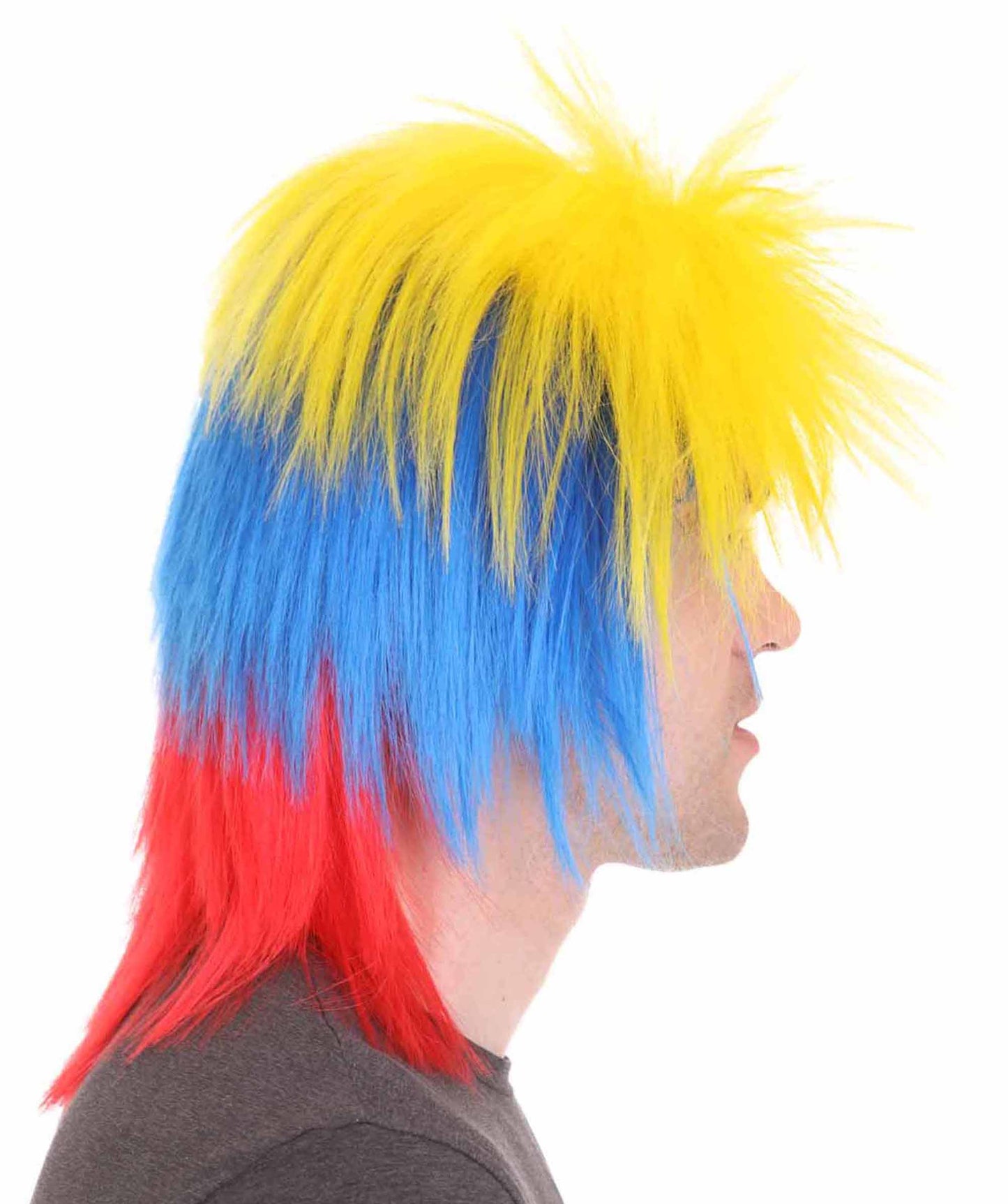 Colombia Flag Sport Wigs