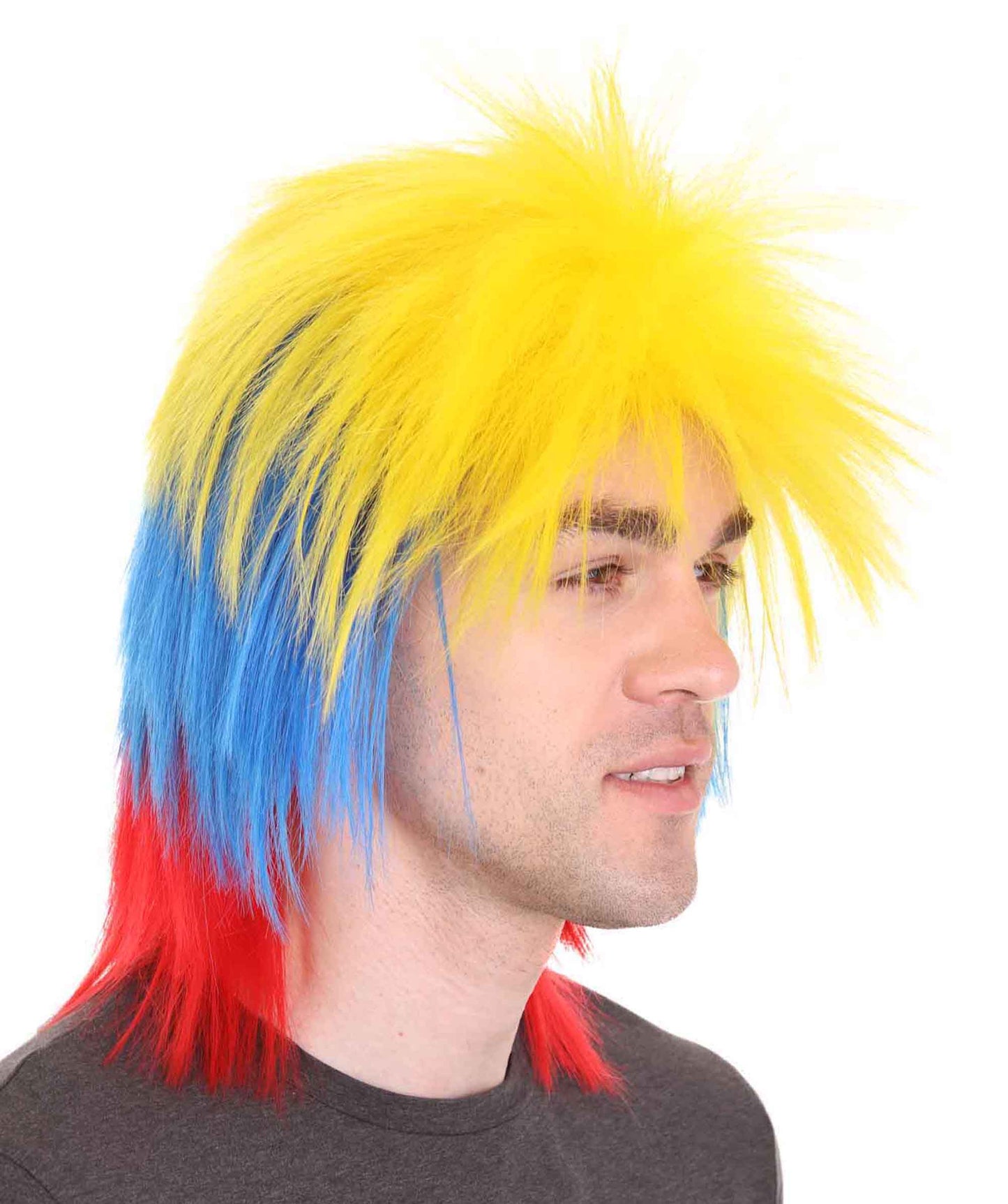 Colombia Flag Sport Wigs