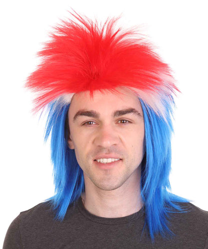 Iceland Flag Sport Wigs