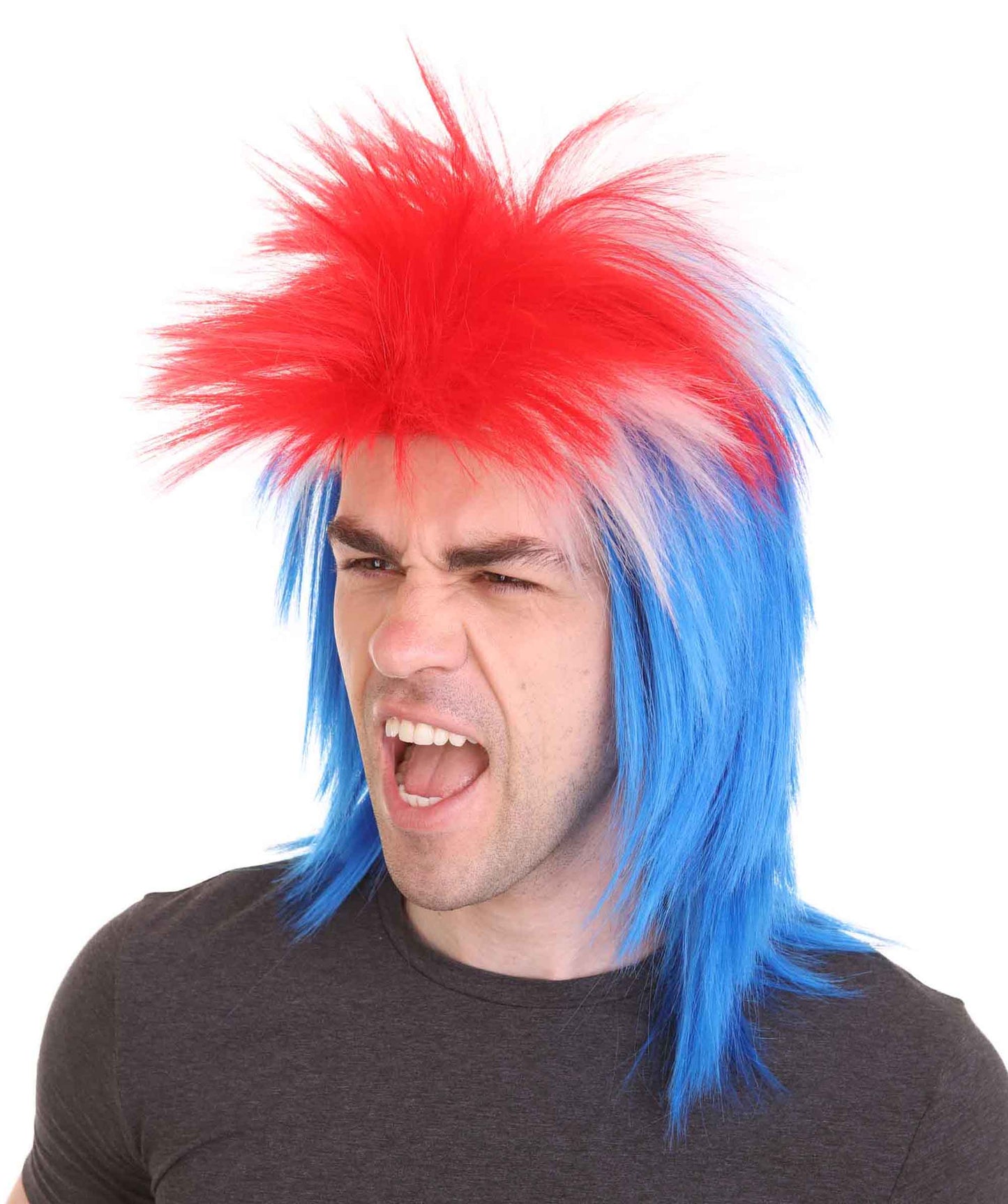 Iceland Flag Sport Wigs