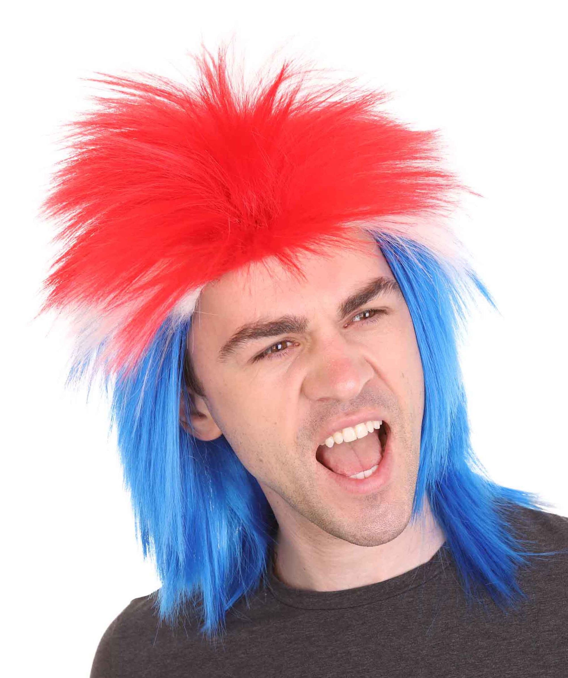 Iceland Flag Sport Wigs