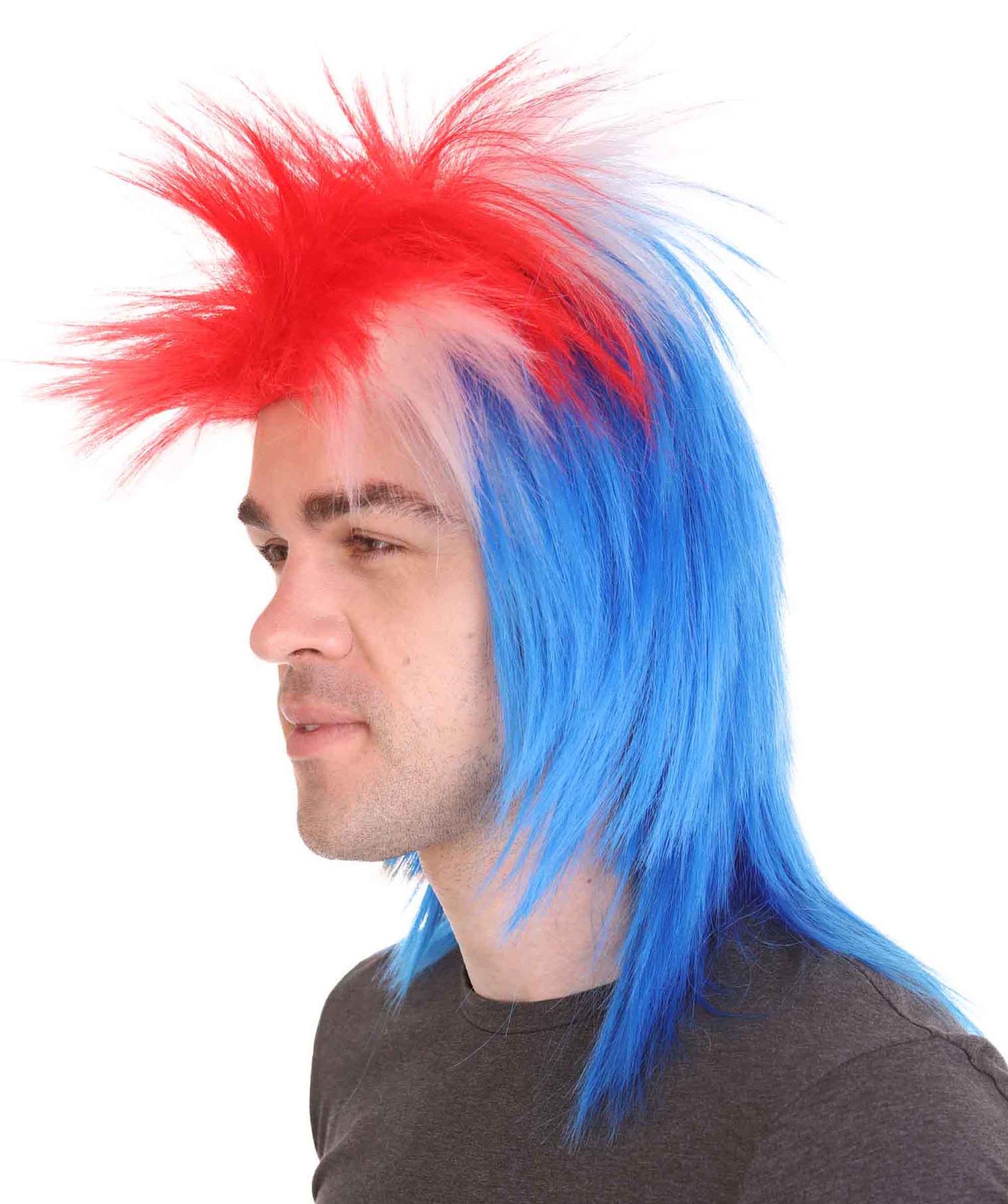 Iceland Flag Sport Wigs