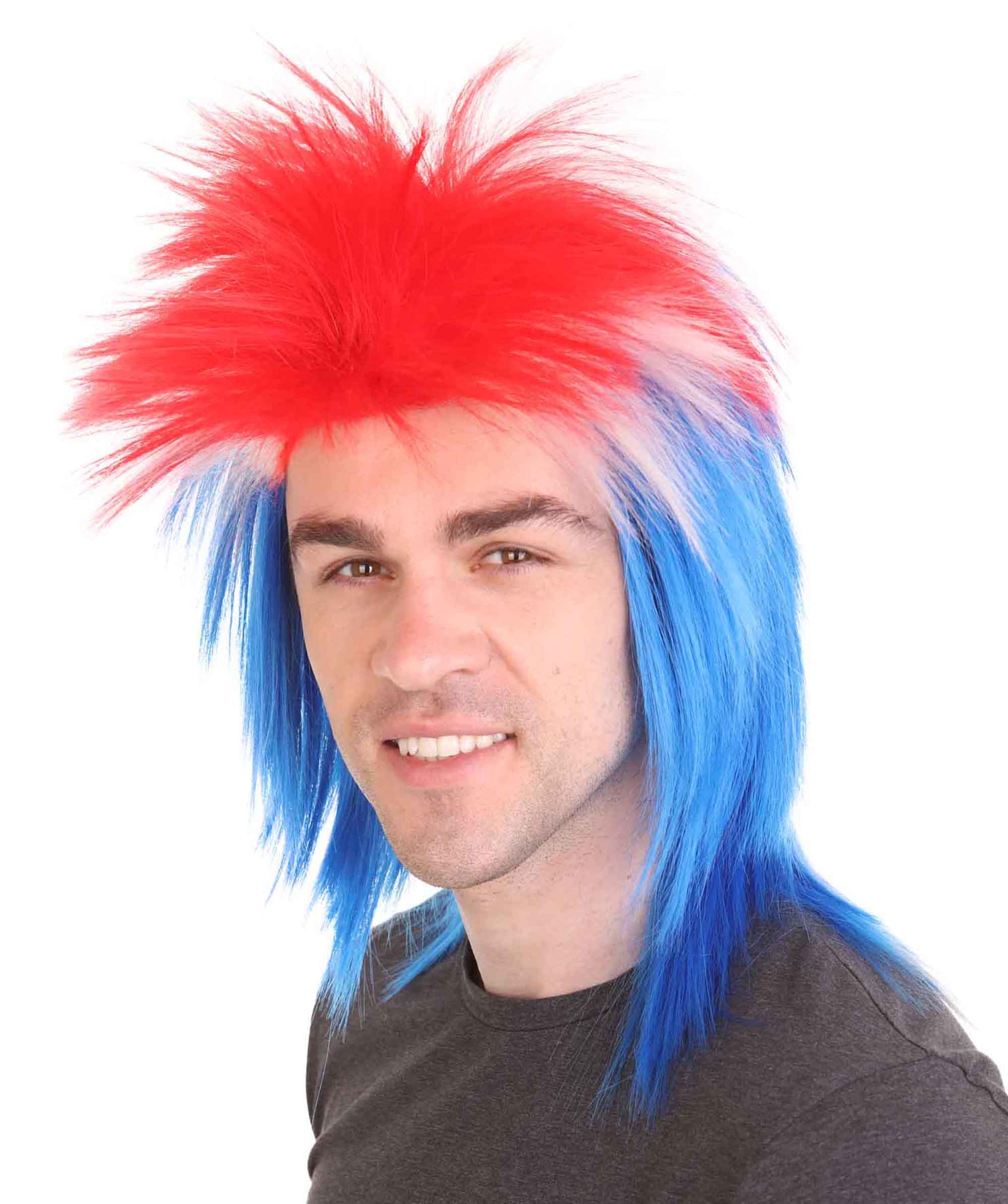 Iceland Flag Sport Wigs