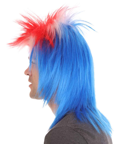 Iceland Flag Sport Wigs