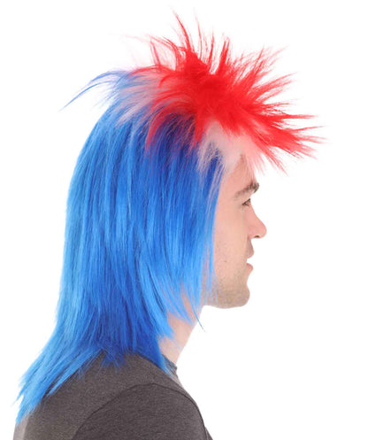 Iceland Flag Sport Wigs