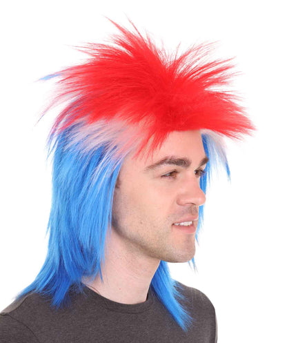 Iceland Flag Sport Wigs