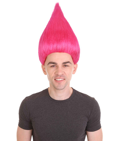  Neon Pink||Unisex Troll Wig