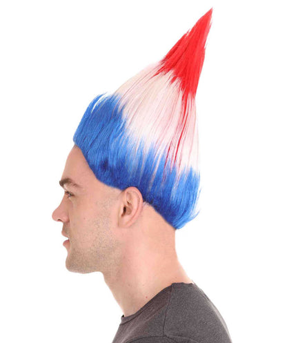 Croatia Flag Troll Wig