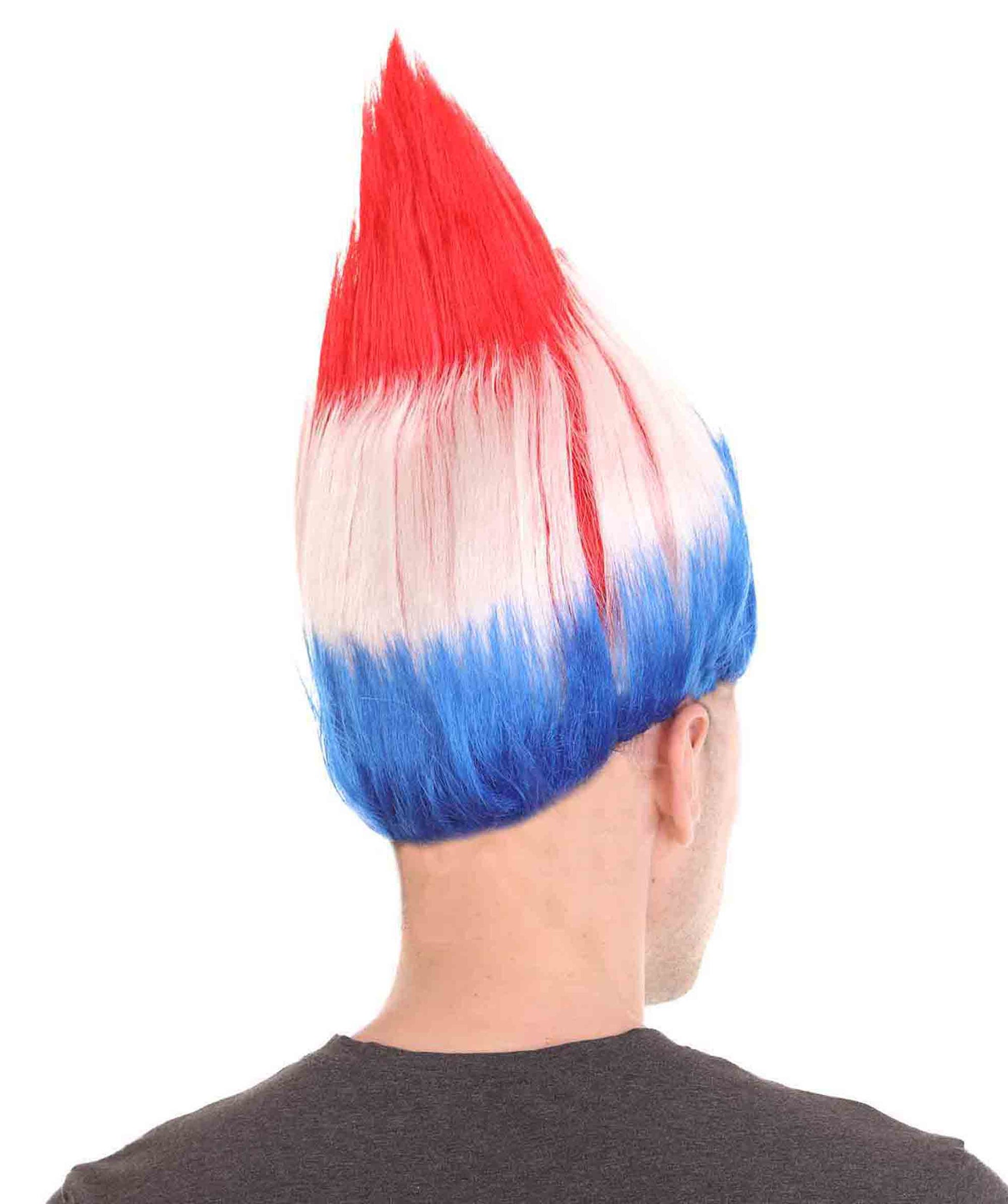 Croatia Flag Troll Wig