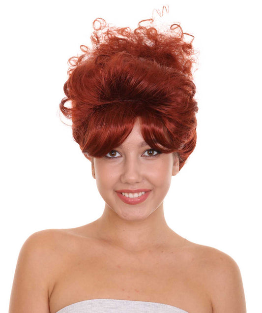 Celebrity Fancy Auburn Up-do Wig