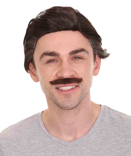 Movie Day of The Dead Men's Wig and Mustache Set