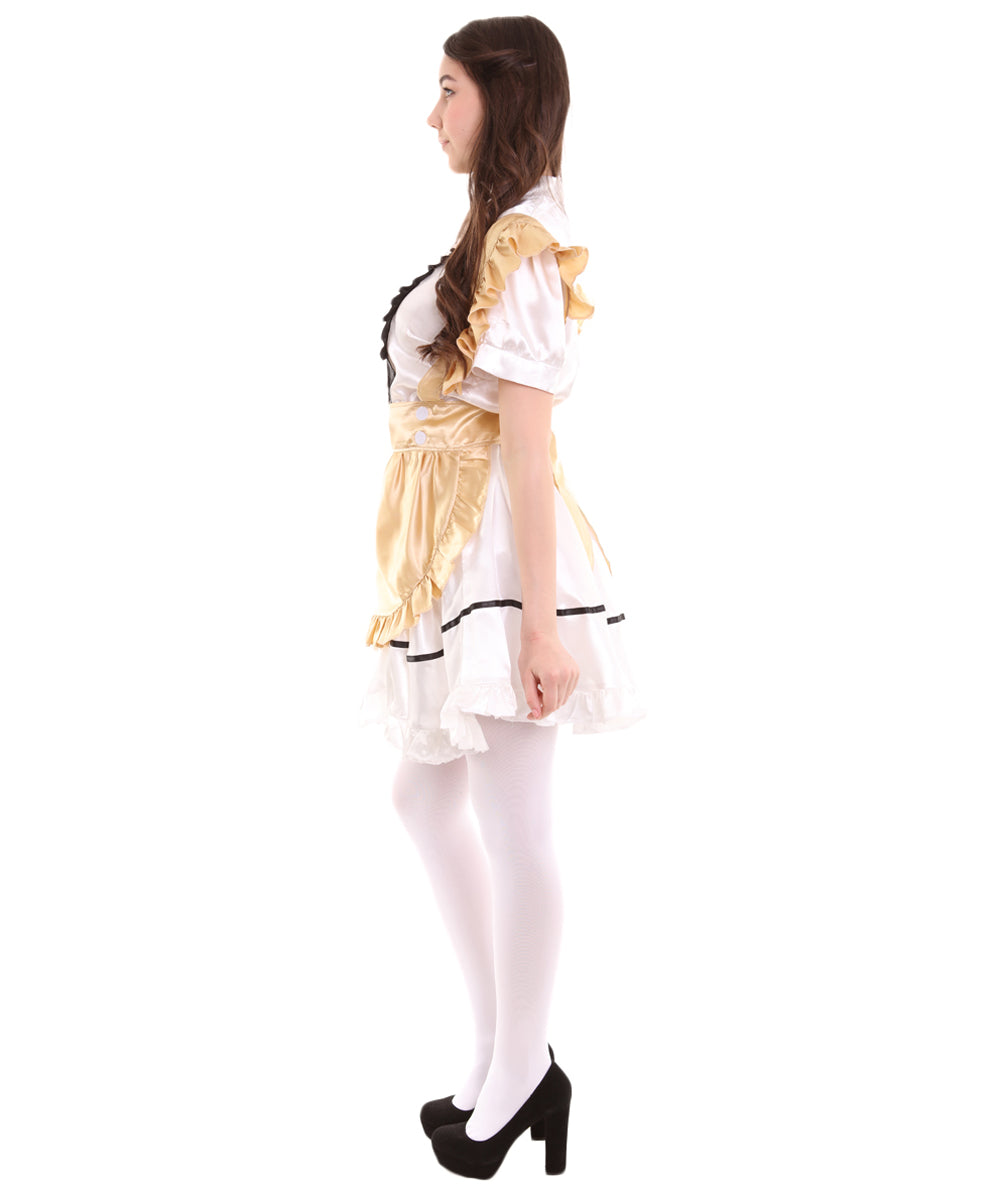 French Maid Gold Uniform Costume