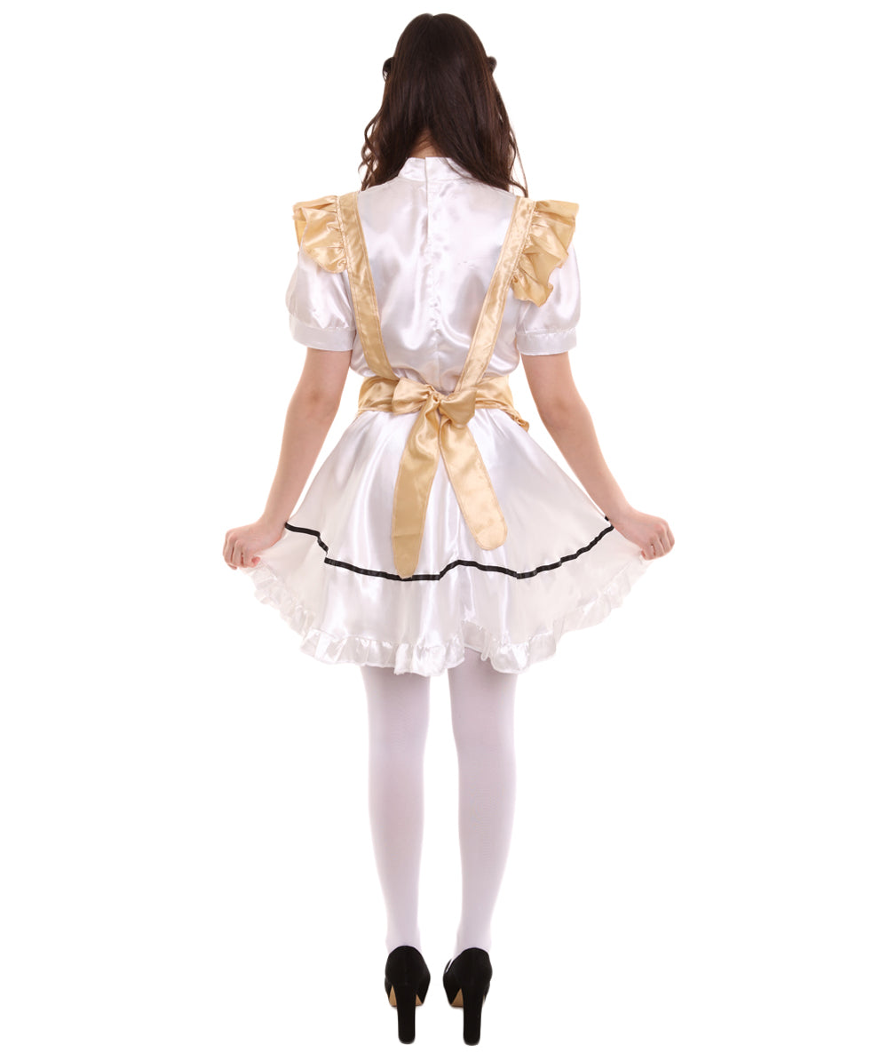 French Maid Gold Uniform Costume