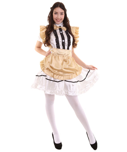 French Maid Gold Uniform Costume