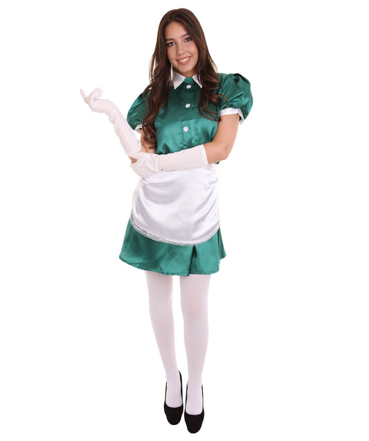 Dark Green Maid Costume 