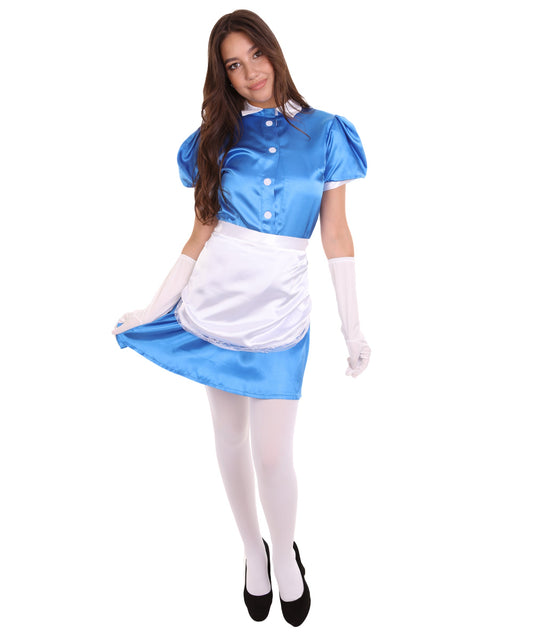 Royal Blue French Maid Costume