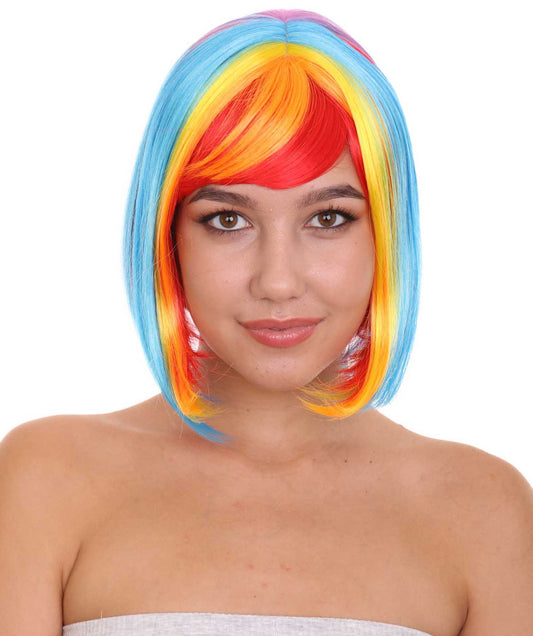 Rainbow Bob Women’s Wig