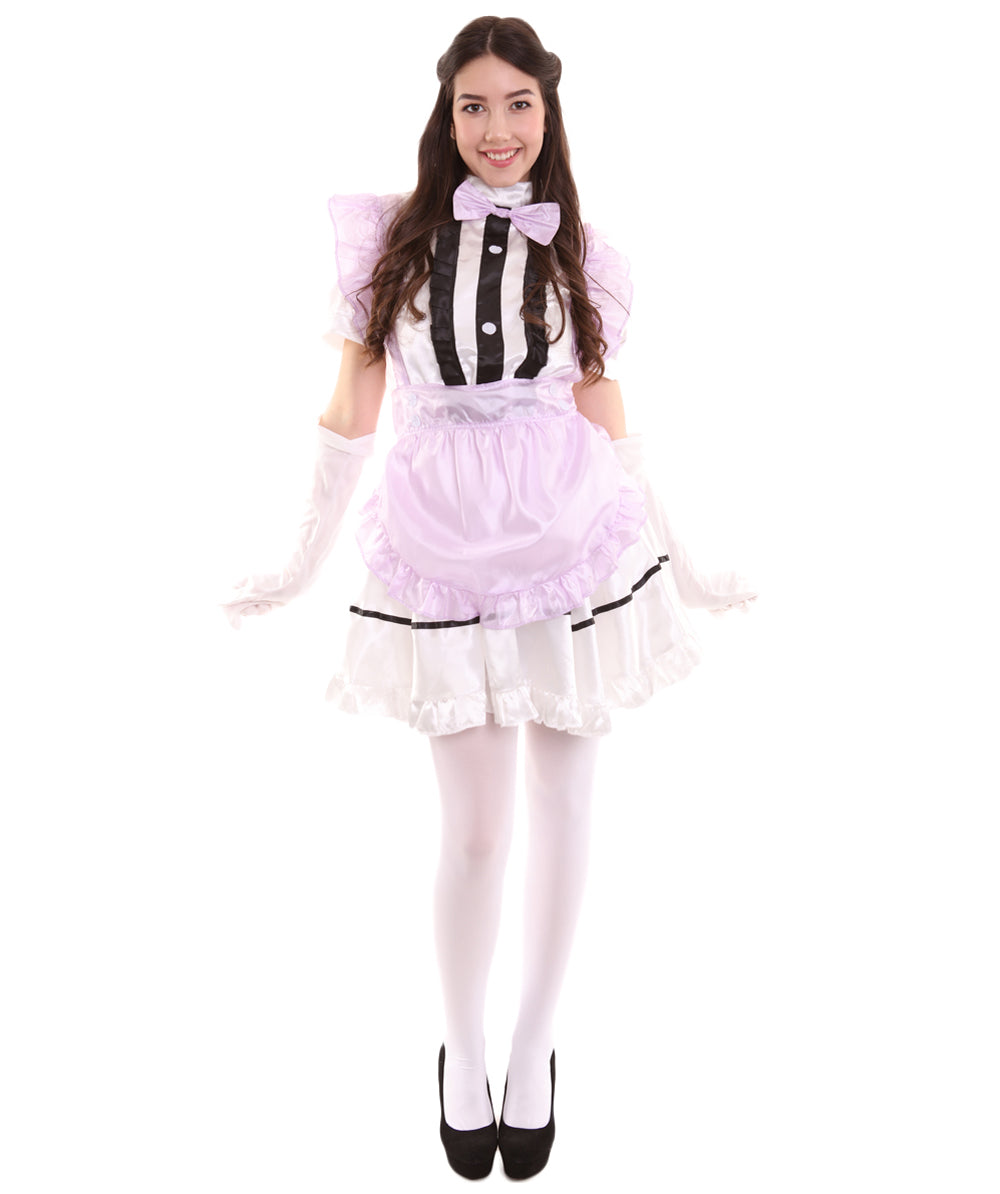 French Maid Light Purple Costume