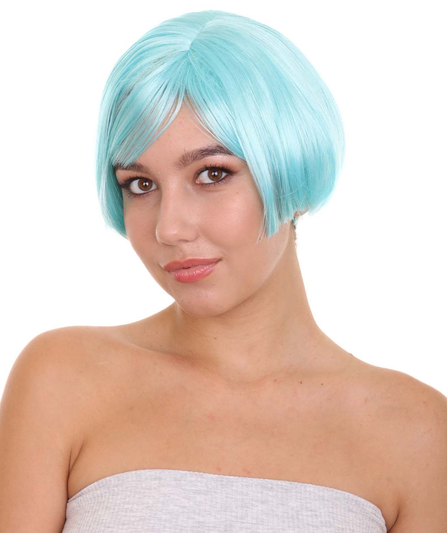 Anime Manga Womens Wig | Blue Fancy TV/Movie Wigs | Premium Breathable Capless Cap