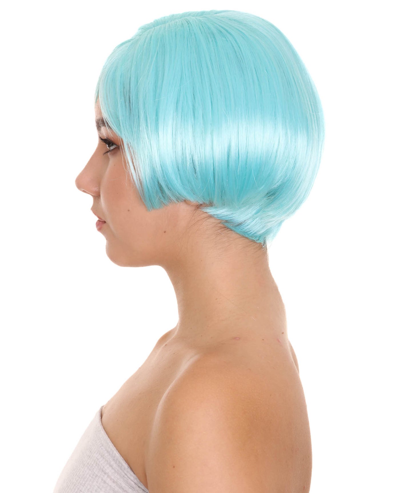 Anime Manga Womens Wig | Blue Fancy TV/Movie Wigs | Premium Breathable Capless Cap