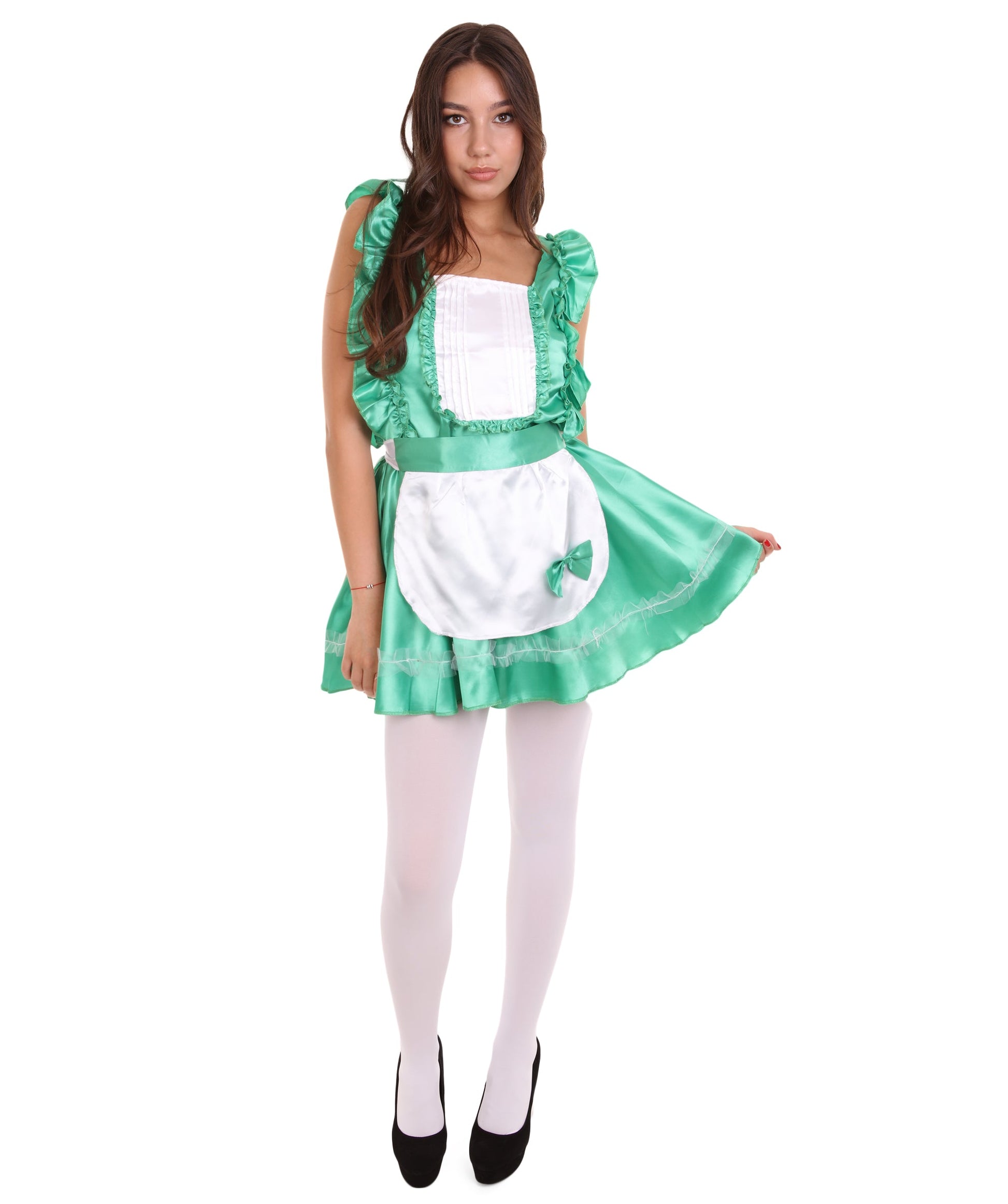 Naughty Green French Maid Costume