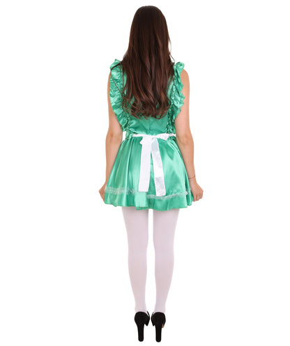 Naughty Green French Maid Costume