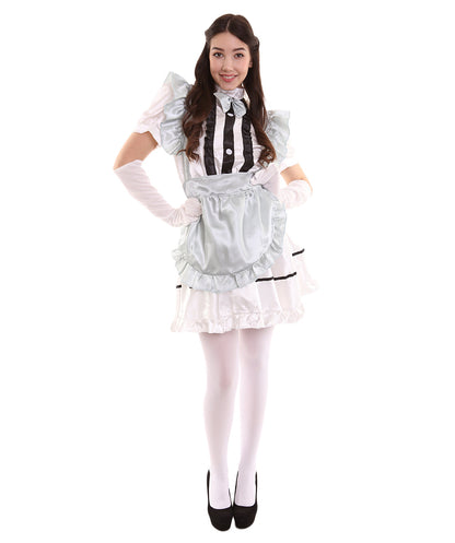 Silver French Maid Costume 