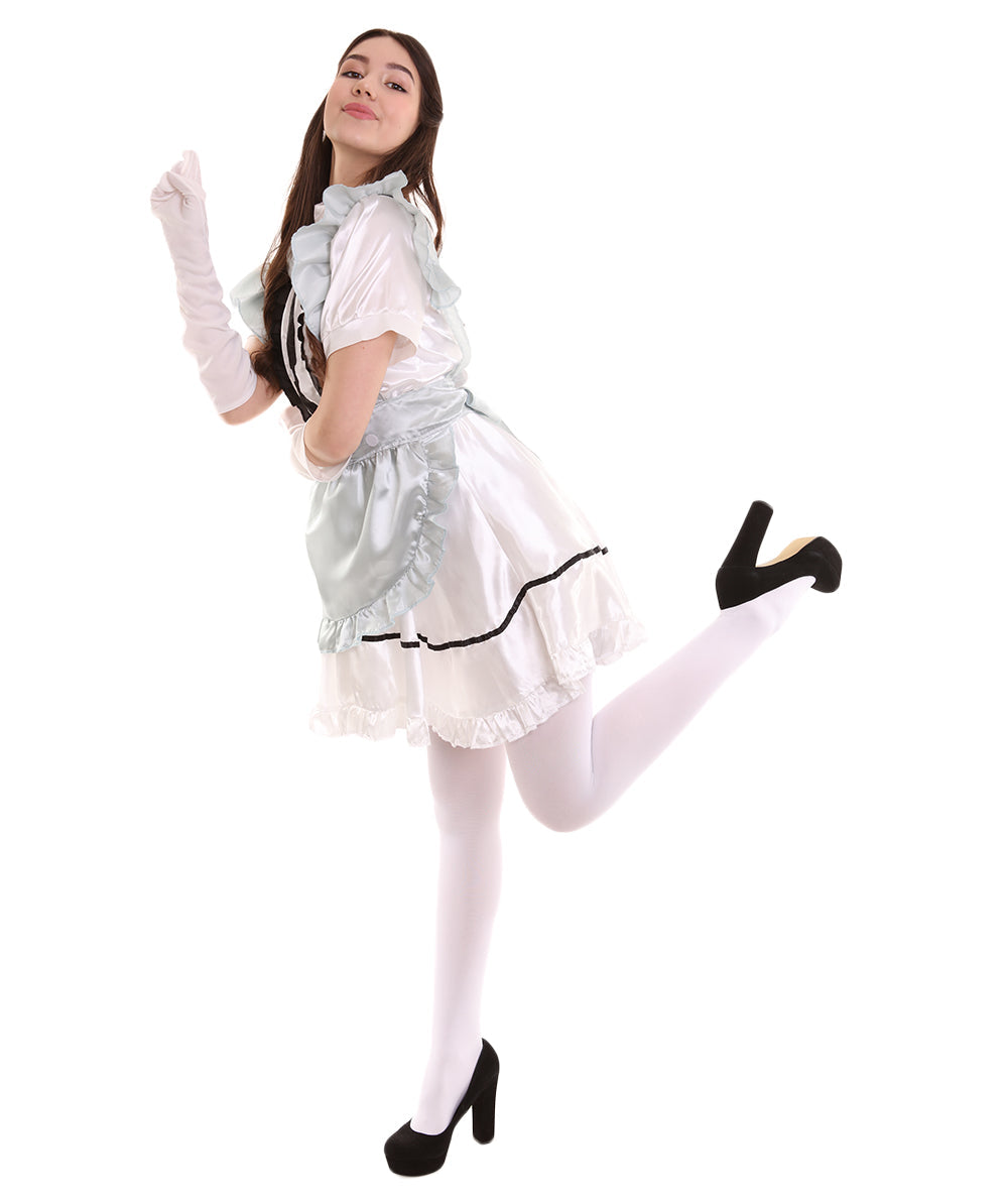 Silver French Maid Costume 