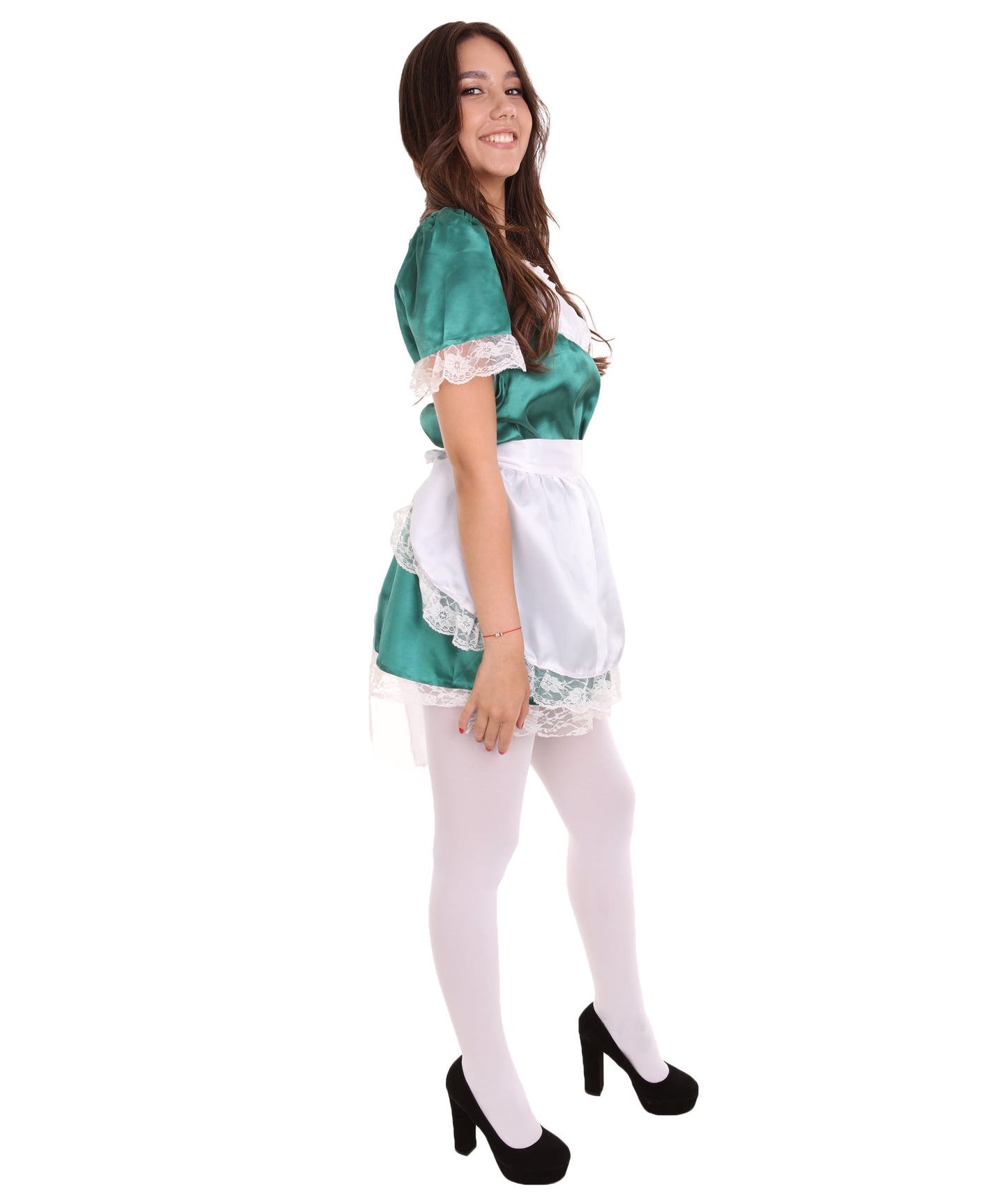 Dark Green Traditional Maid Uniform Costume