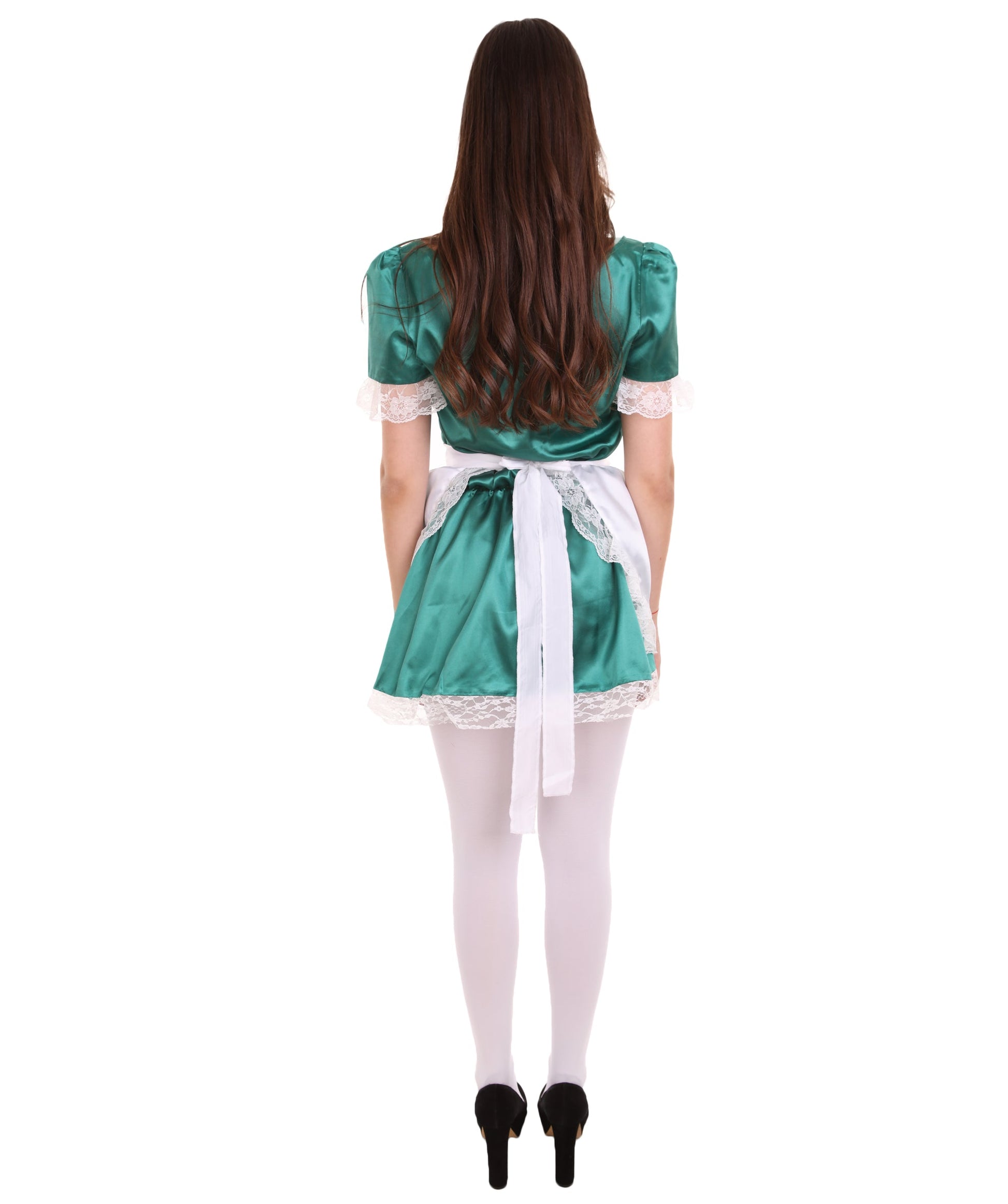 Dark Green Traditional Maid Uniform Costume