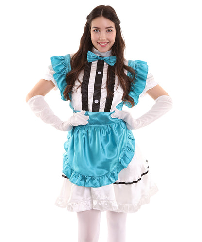 Aqua Blue French Maid Costume 