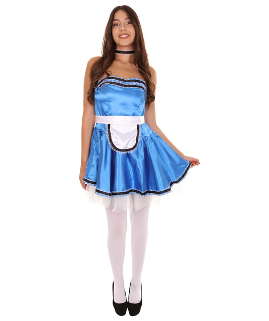Dark Blue French Maid Uniform Costume