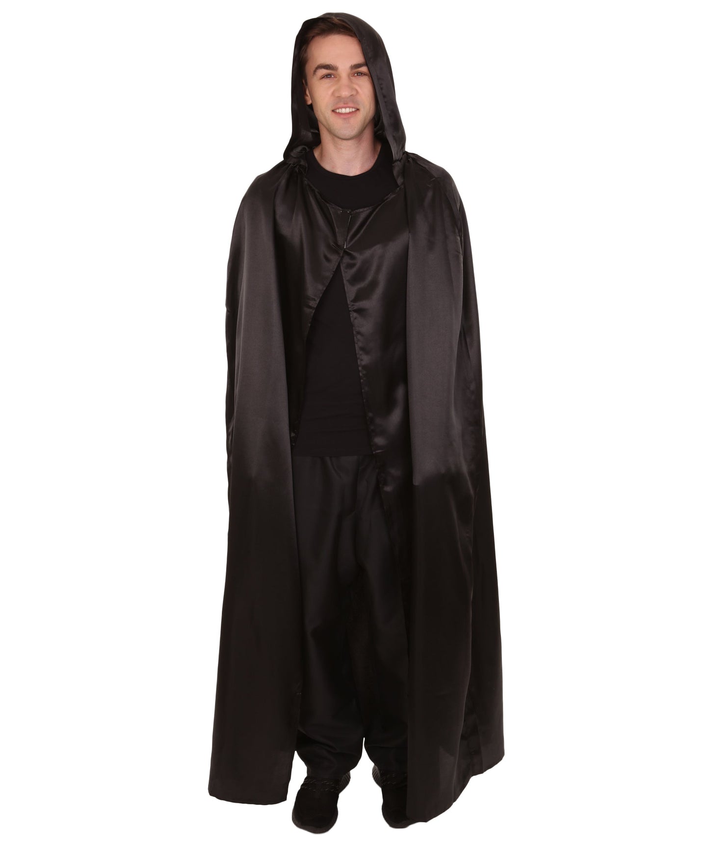 Black Hooded Cape Costume