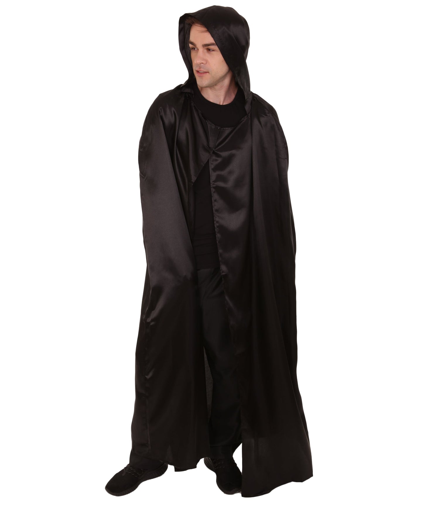 Black Hooded Cape Costume