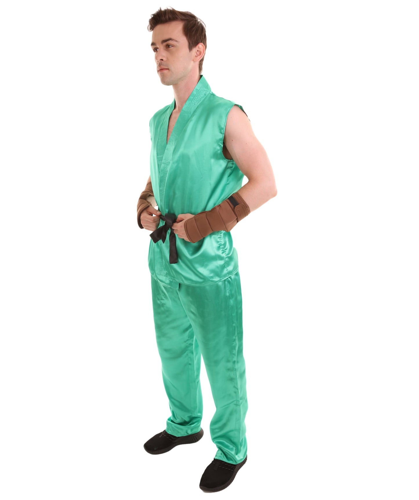 Green Men's Karate Fancy Costume