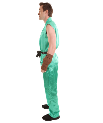 Green Men's Karate Fancy Costume