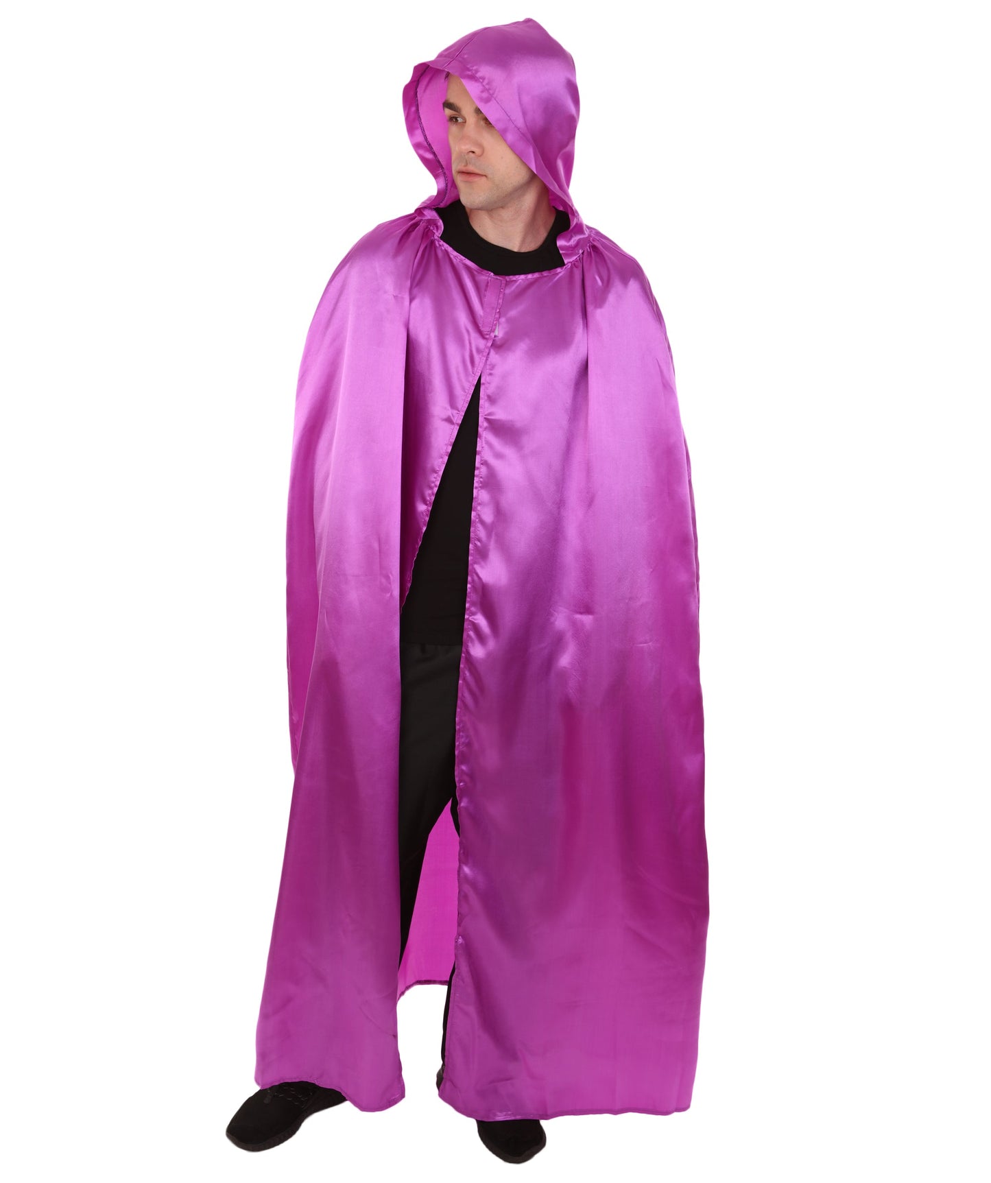 Purple Hooded Cape Costume