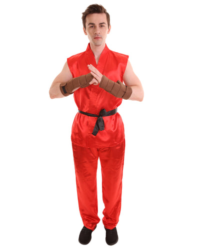 Red Men's Karate Fancy Costume