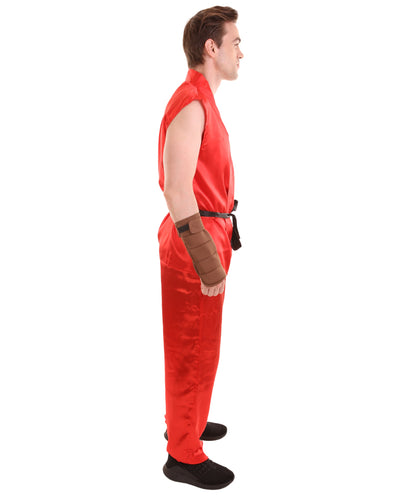 Red Men's Karate Fancy Costume