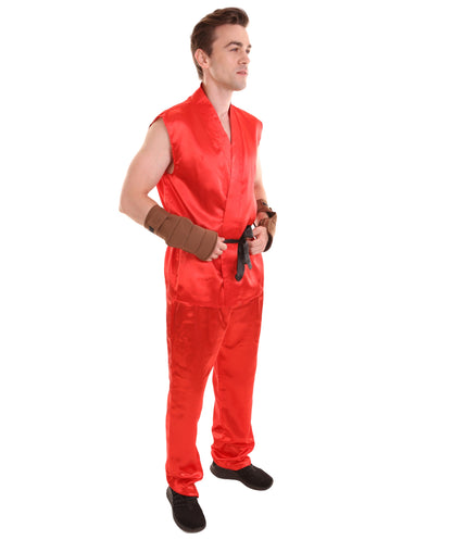 Red Men's Karate Fancy Costume