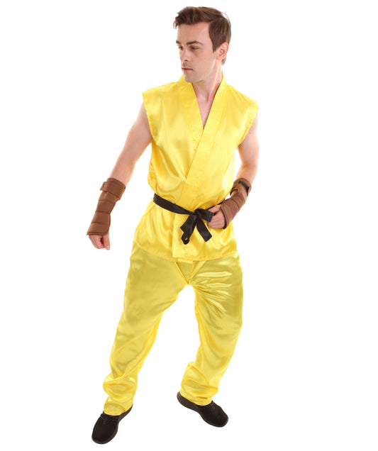 Gold Men's Karate Fancy Costume